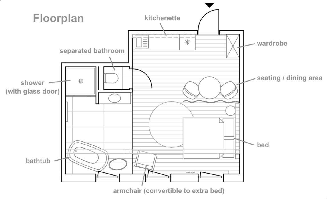 Zentrale 1-Zimmer-Ferienwohnung Mit Digitalem Check In Hof  Exteriér fotografie